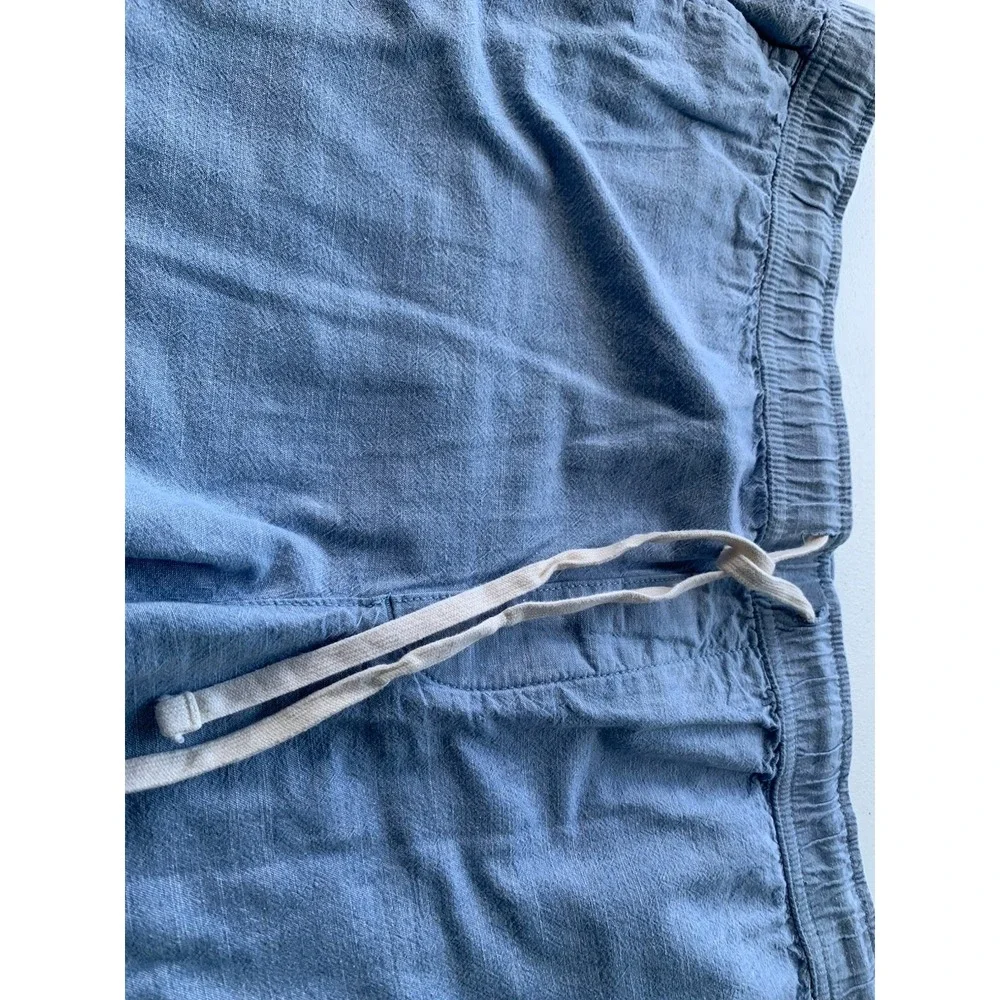 Banana Republic Chino Shorts Men's XL Blue Cotton Drawstring Elastic Pockets